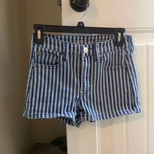 American eagle striped shorts